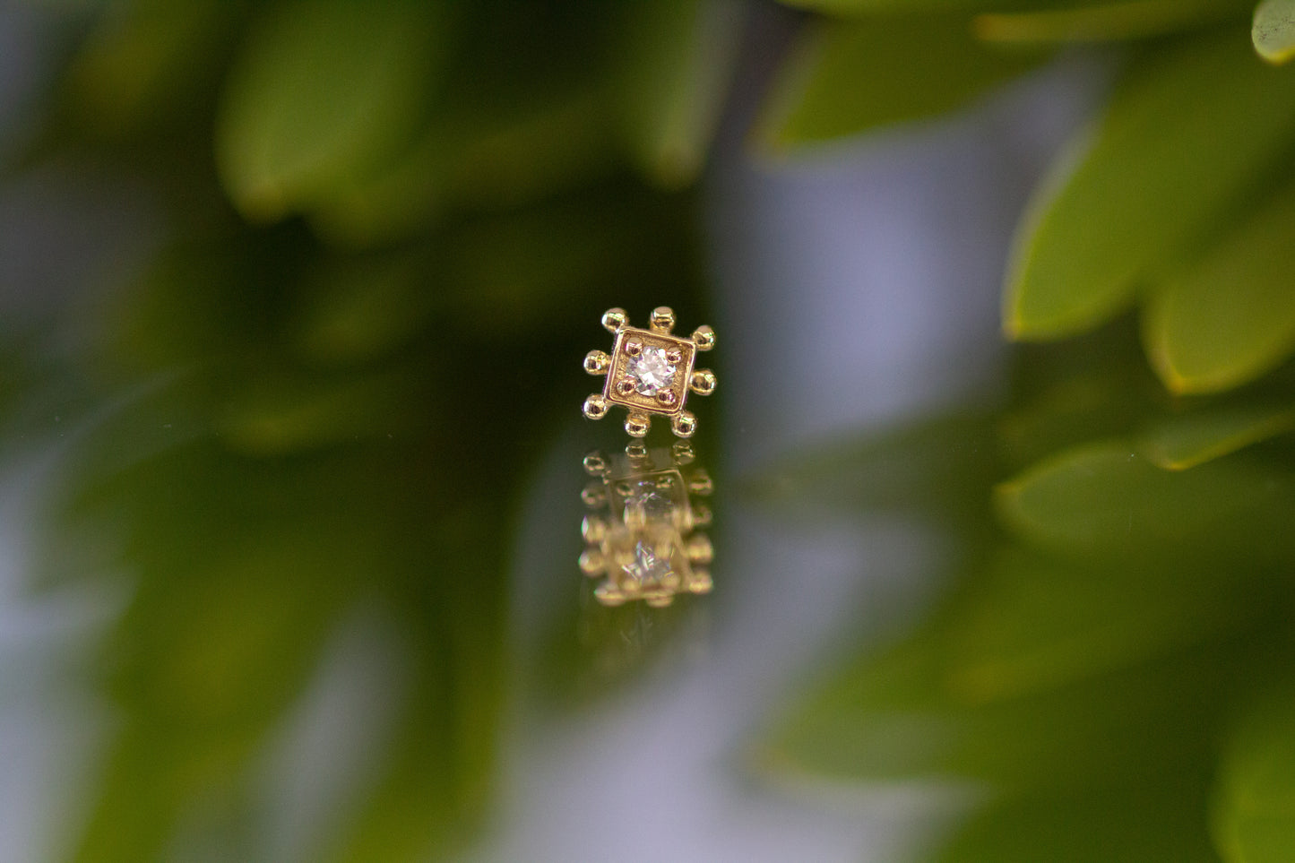 Diamond Beaded Square