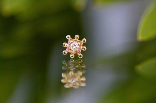 Diamond Beaded Square